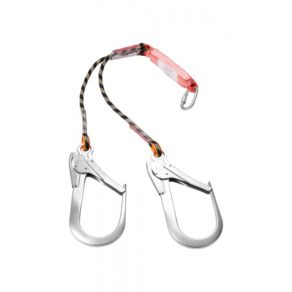 EE-07/202 ÇİFT KOLLU LANYARD ALÜMİNYUM KARABİNA 110mm